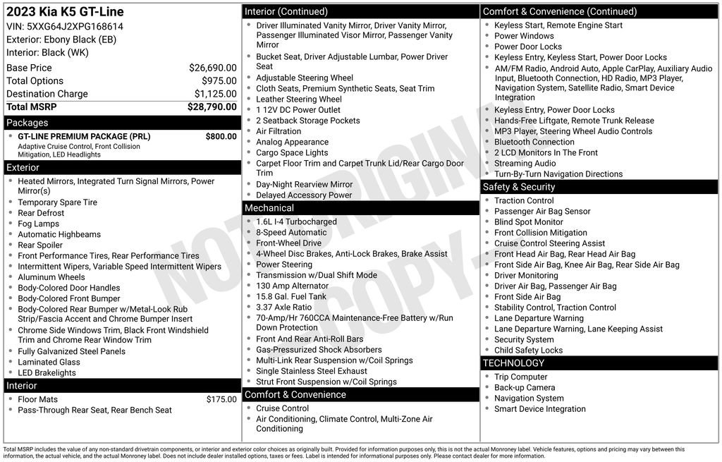 Used 2023 Kia K5 GT-Line w/ GT-Line Premium Package image 11