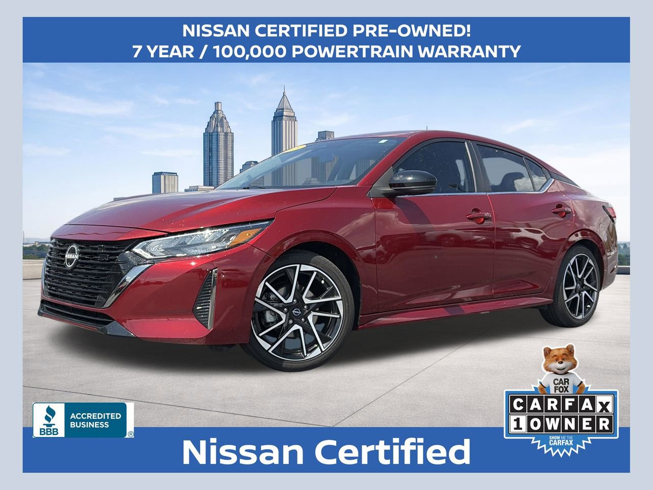 Certified 2025 Nissan Sentra SR FWD image 1