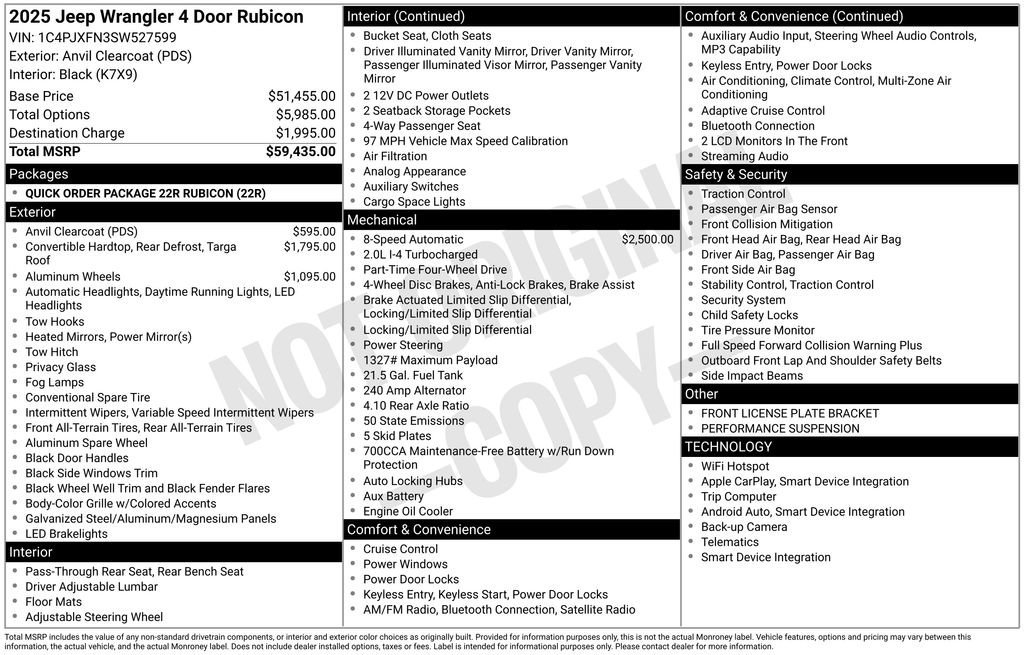 Certified 2025 Jeep Wrangler Unlimited Rubicon AWD/4WD video 3