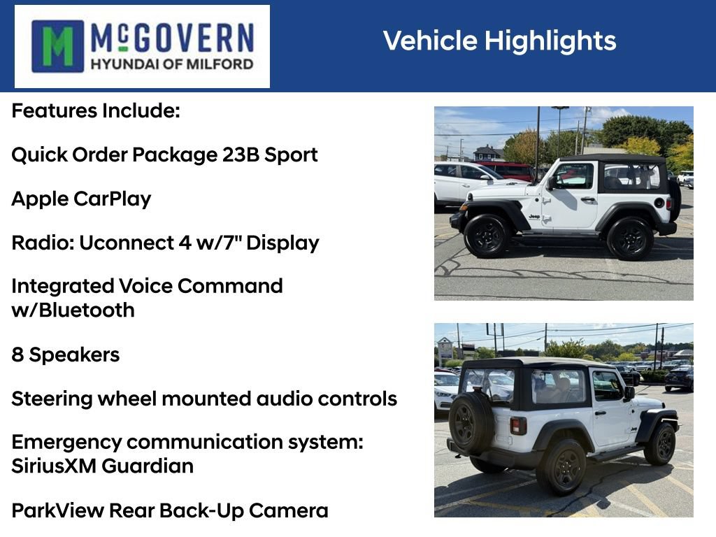 Used 2023 Jeep Wrangler Sport AWD/4WD image 4