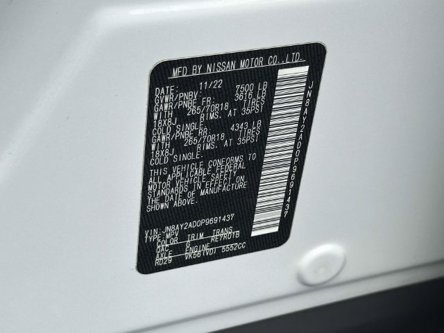 Used 2023 Nissan Armada SV w/ Cargo Package AWD/4WD image 26