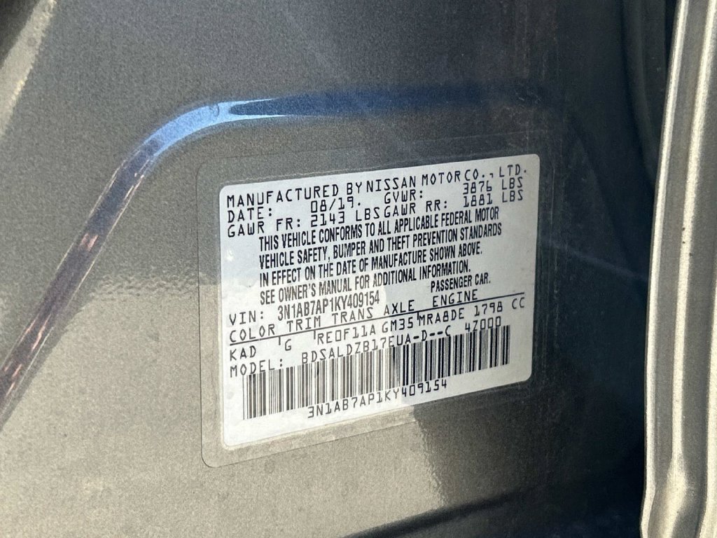 Used 2019 Nissan Sentra SV FWD image 10