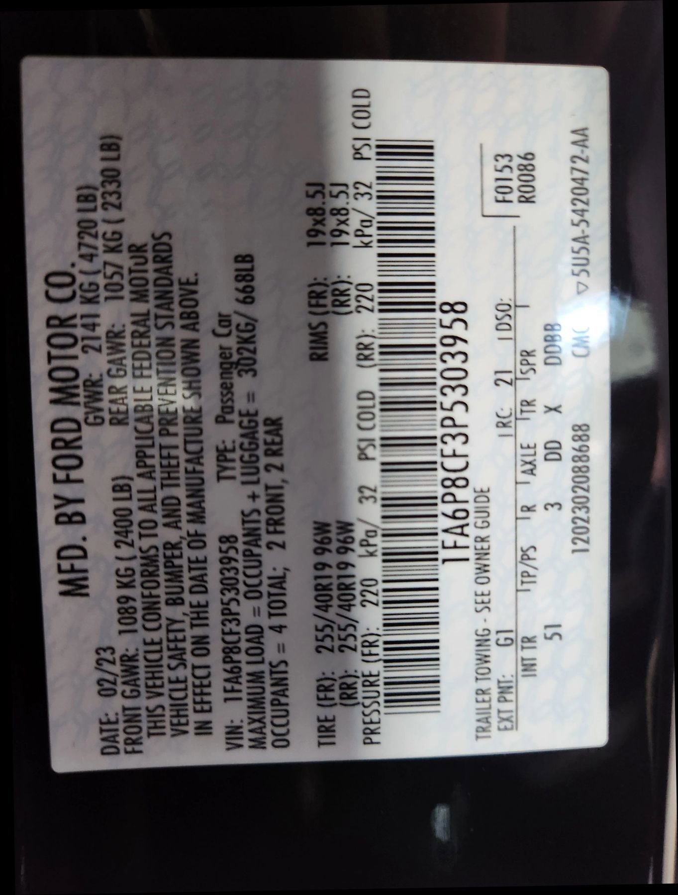 Used 2023 Ford Mustang GT Premium w/ Equipment Group 401A image 34