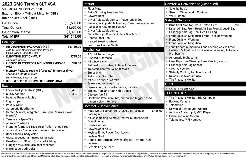 Used 2023 GMC Terrain SLT w/ Infotainment Package II image 6