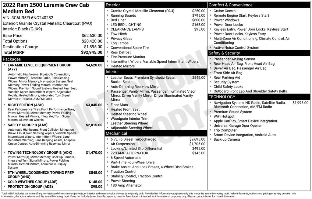 Used 2022 RAM 2500 Laramie AWD/4WD image 34