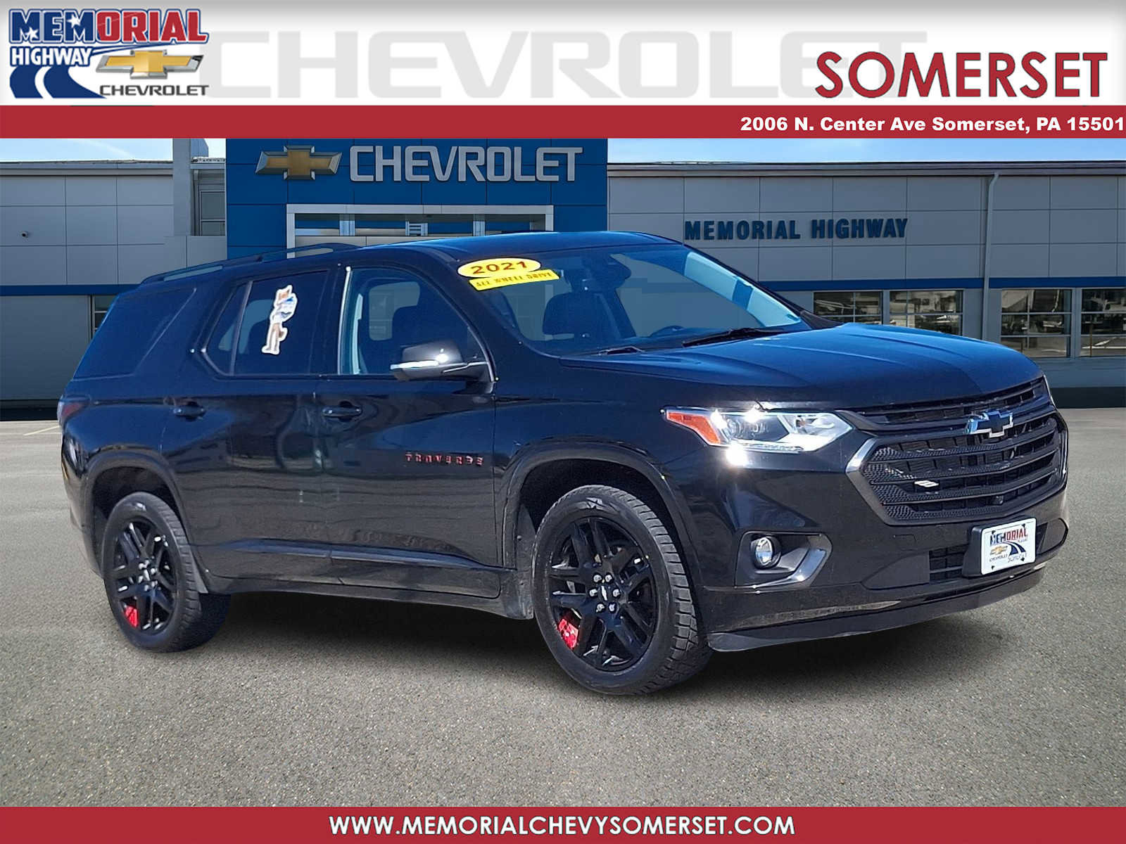 Used 2021 Chevrolet Traverse Premier w/ Redline Edition AWD/4WD image 1