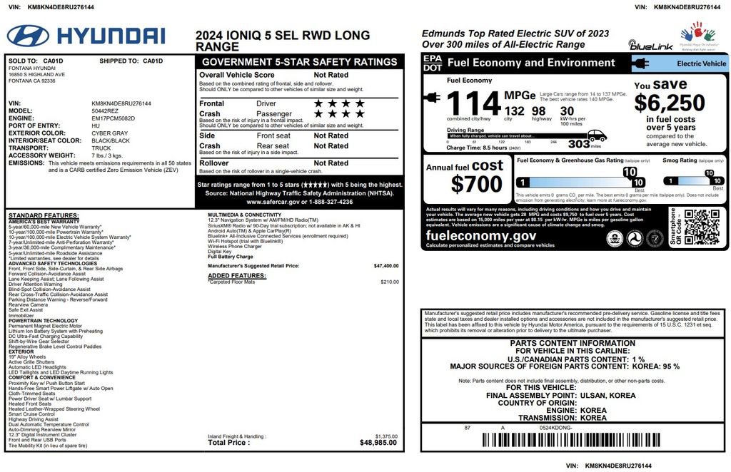 Used 2024 Hyundai Ioniq 5 SEL RWD image 3