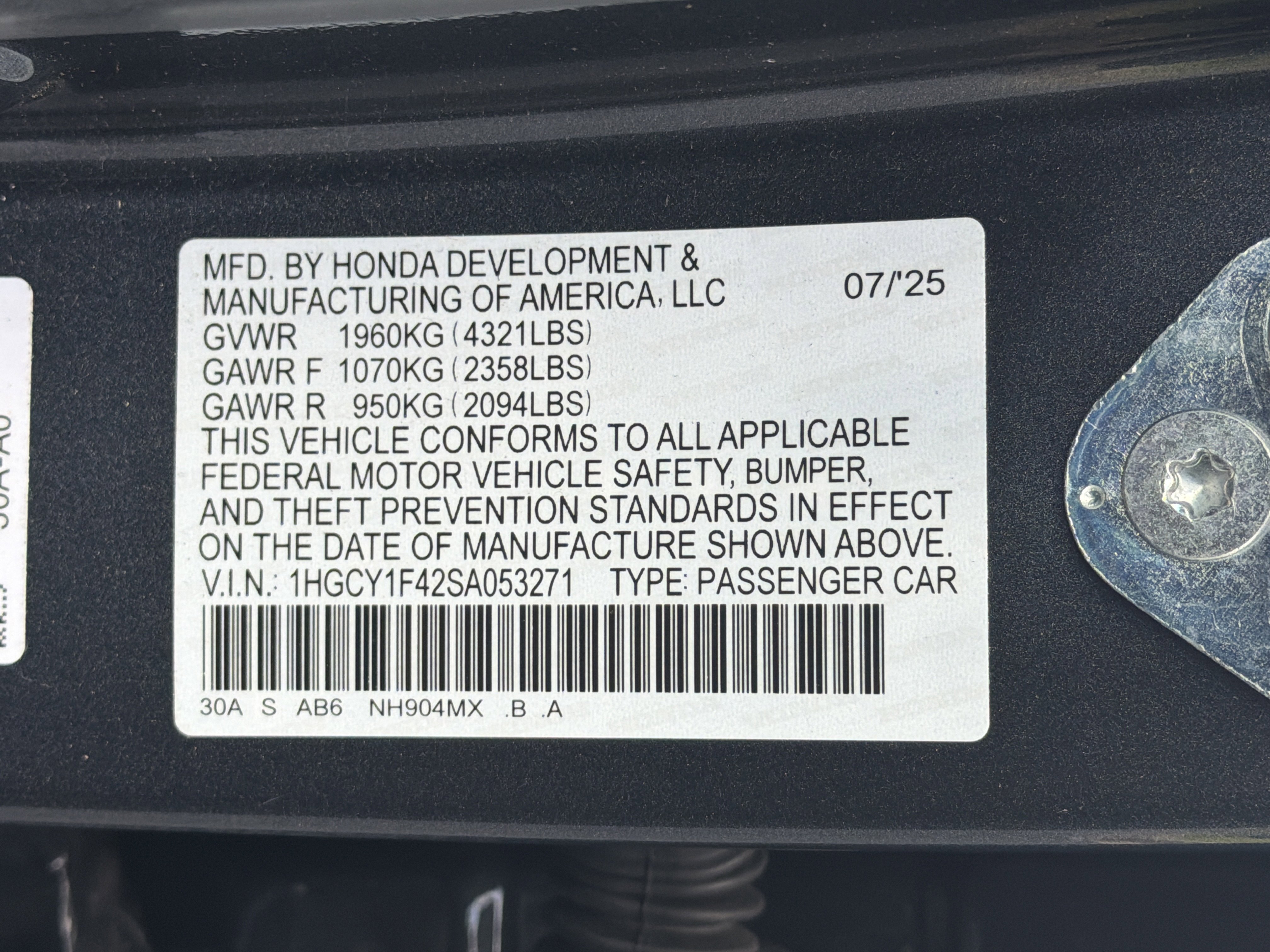 Used 2025 Honda Accord SE image 9