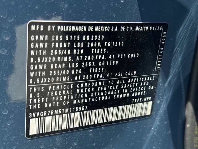 New 2026 Volkswagen Tiguan SE R-Line AWD/4WD image 34