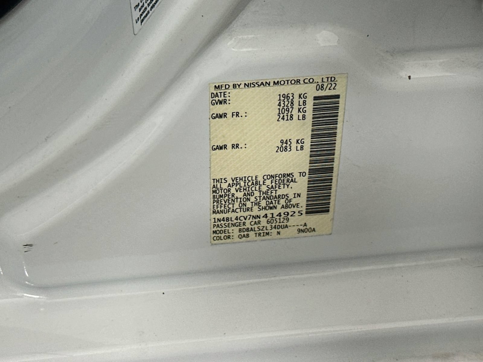 Used 2022 Nissan Altima 2.5 SR FWD image 29