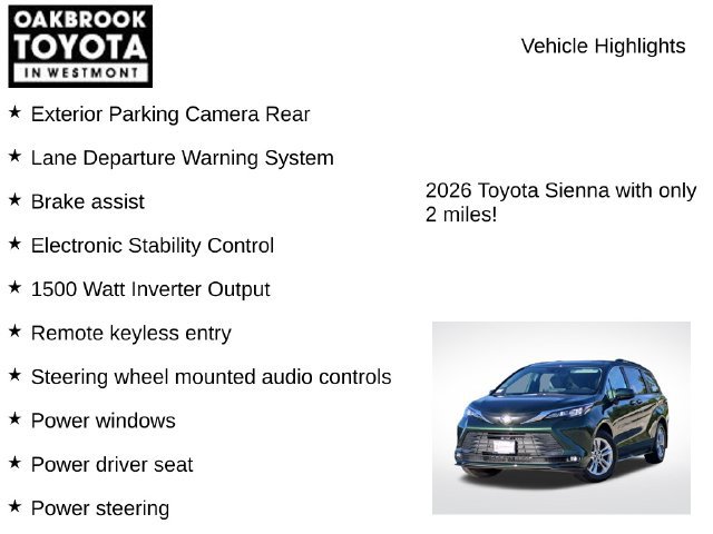 New 2026 Toyota Sienna XLE FWD image 7