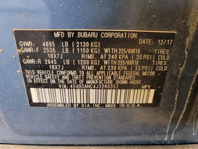 Used 2018 Subaru Outback 2.5i Limited w/ 50th Anniversary Edition image 16