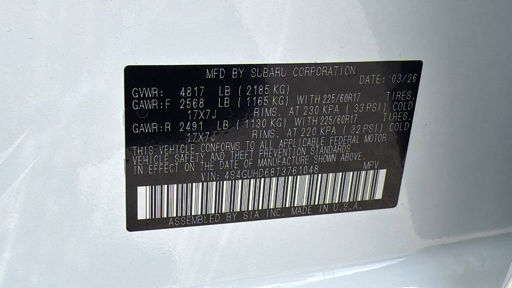 New 2026 Subaru Crosstrek 2.0i Premium AWD/4WD image 31