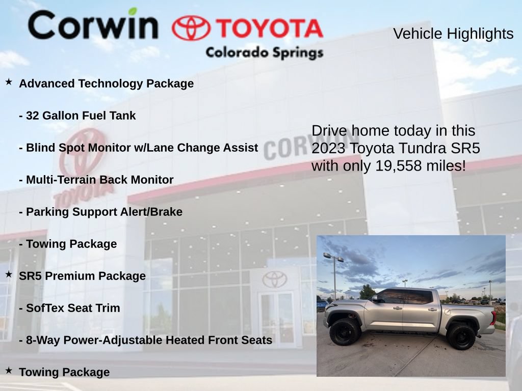 Used 2023 Toyota Tundra SR5 w/ Advanced Technology Package AWD/4WD image 7
