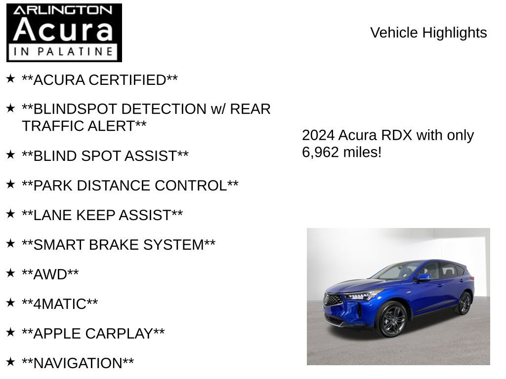 Certified 2024 Acura RDX A-Spec image 7
