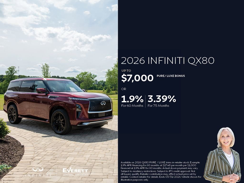 New 2026 INFINITI QX80 Pure w/ Cargo Package image 2