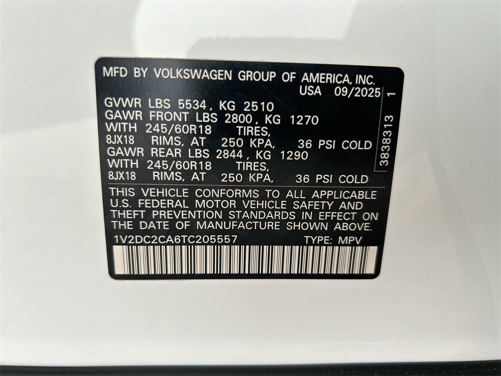 New 2026 Volkswagen Atlas Cross Sport SE image 48