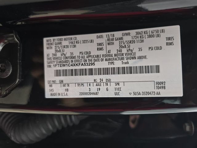 Used 2019 Ford F150 Lariat w/ Equipment Group 502A Luxury RWD image 33