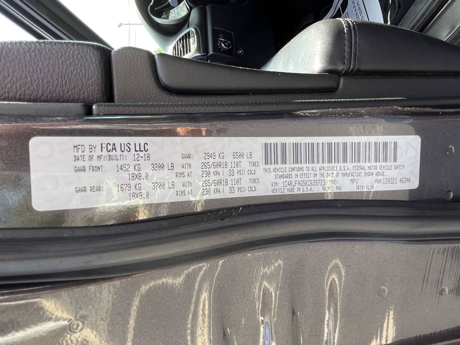 Used 2019 Jeep Grand Cherokee Laredo w/ Laredo X Package AWD/4WD image 34