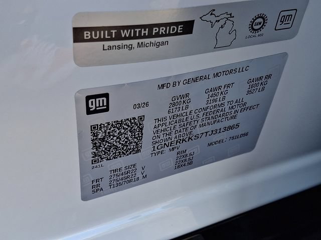 New 2026 Chevrolet Traverse High Country w/ LPO, Floor Liner Package FWD image 18