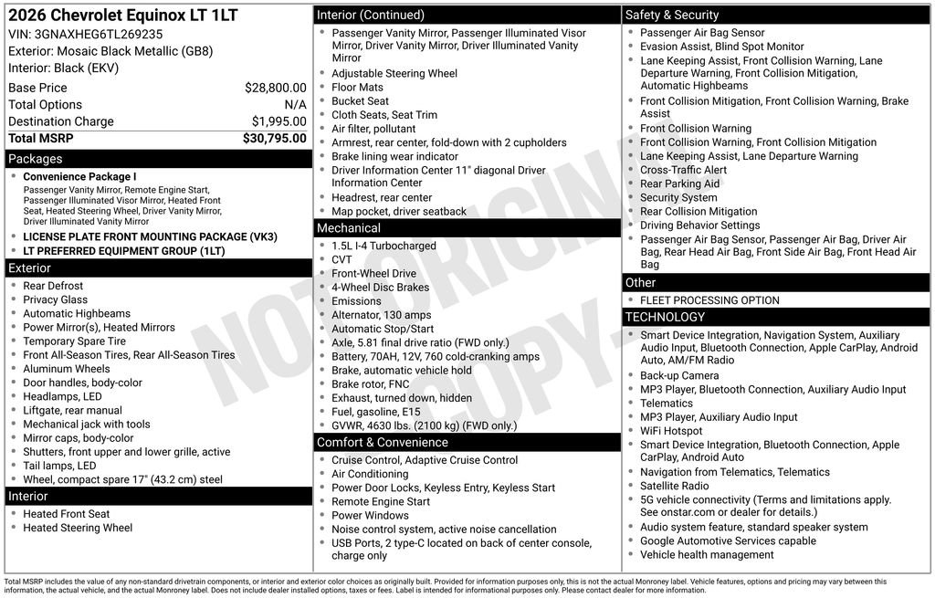 Used 2026 Chevrolet Equinox LT FWD image 34