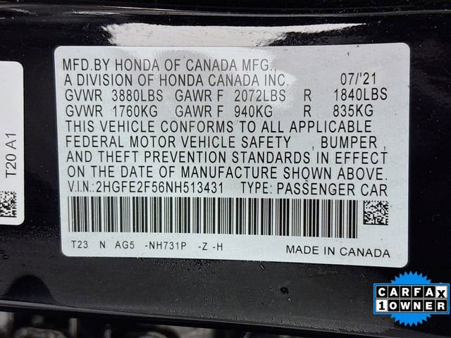 Used 2022 Honda Civic Sport image 28