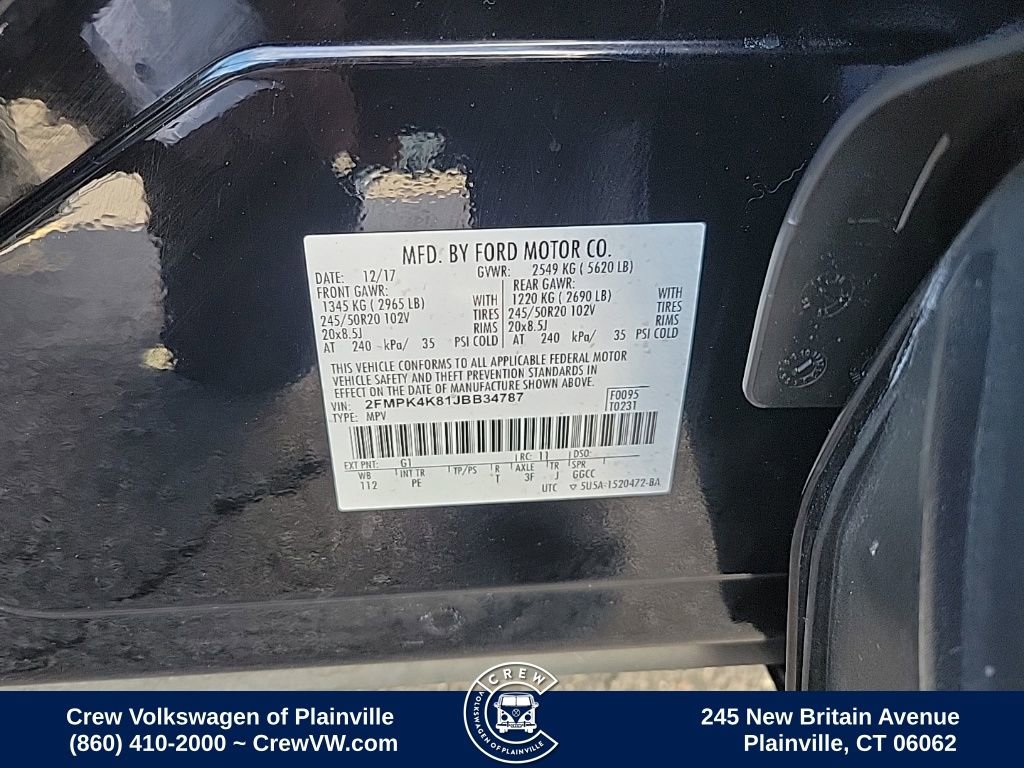 Used 2018 Ford Edge Titanium w/ Equipment Group 302A image 35