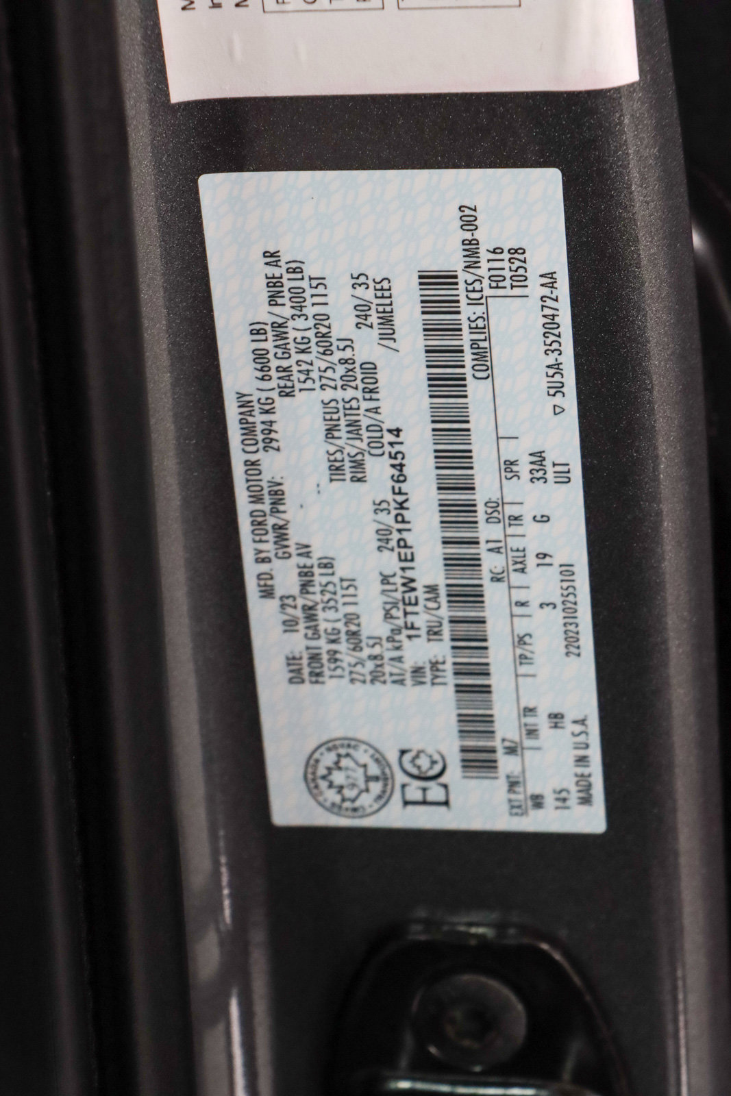 Used 2023 Ford F150 Lariat w/ Equipment Group 502A High image 34