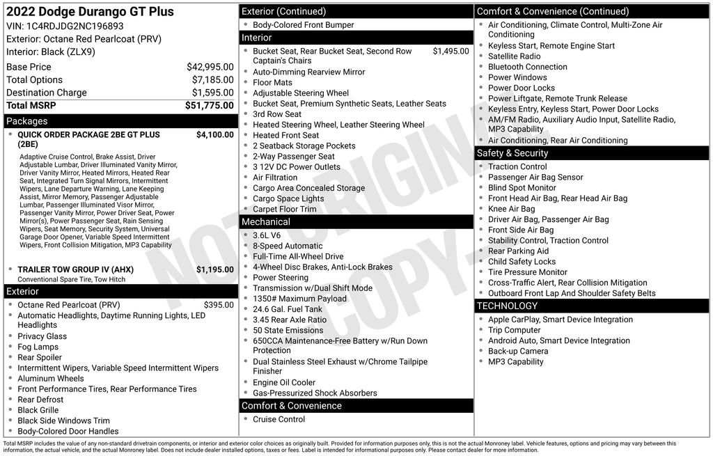 Used 2022 Dodge Durango GT image 7