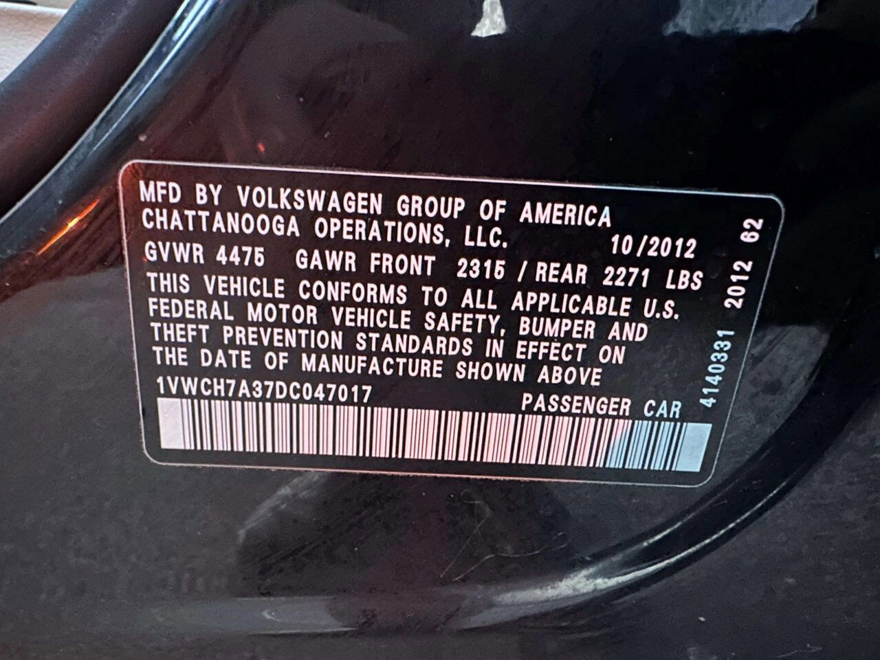 Used 2013 Volkswagen Passat 2.5 SEL Premium image 38