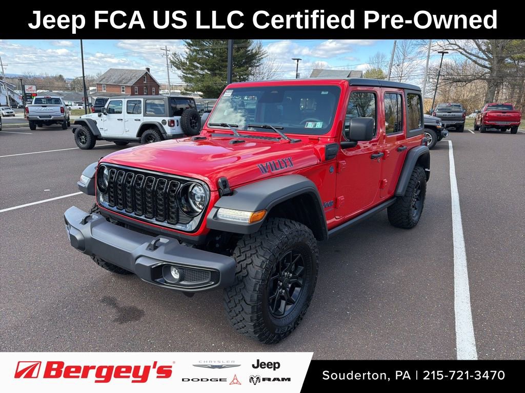 Certified 2025 Jeep Wrangler Unlimited Sport S 4xe image 1