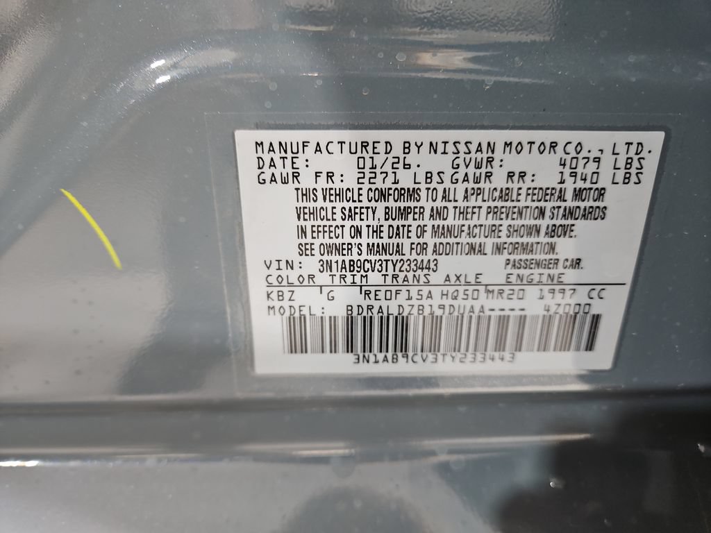 New 2026 Nissan Sentra SV w/ Floor Mat Package FWD image 28