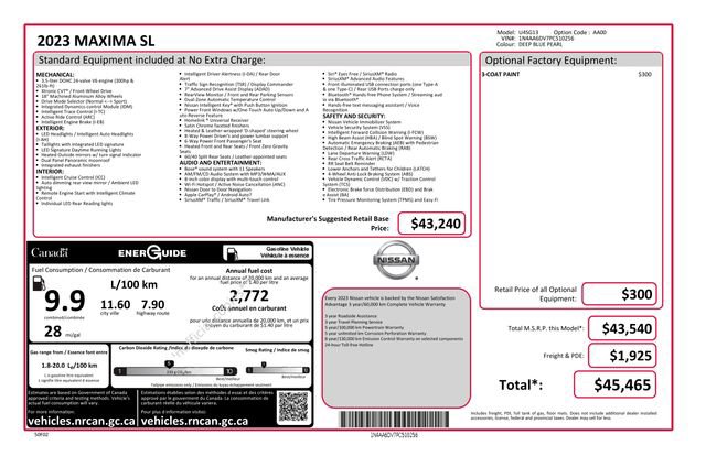 Used 2023 Nissan Maxima SL image 12