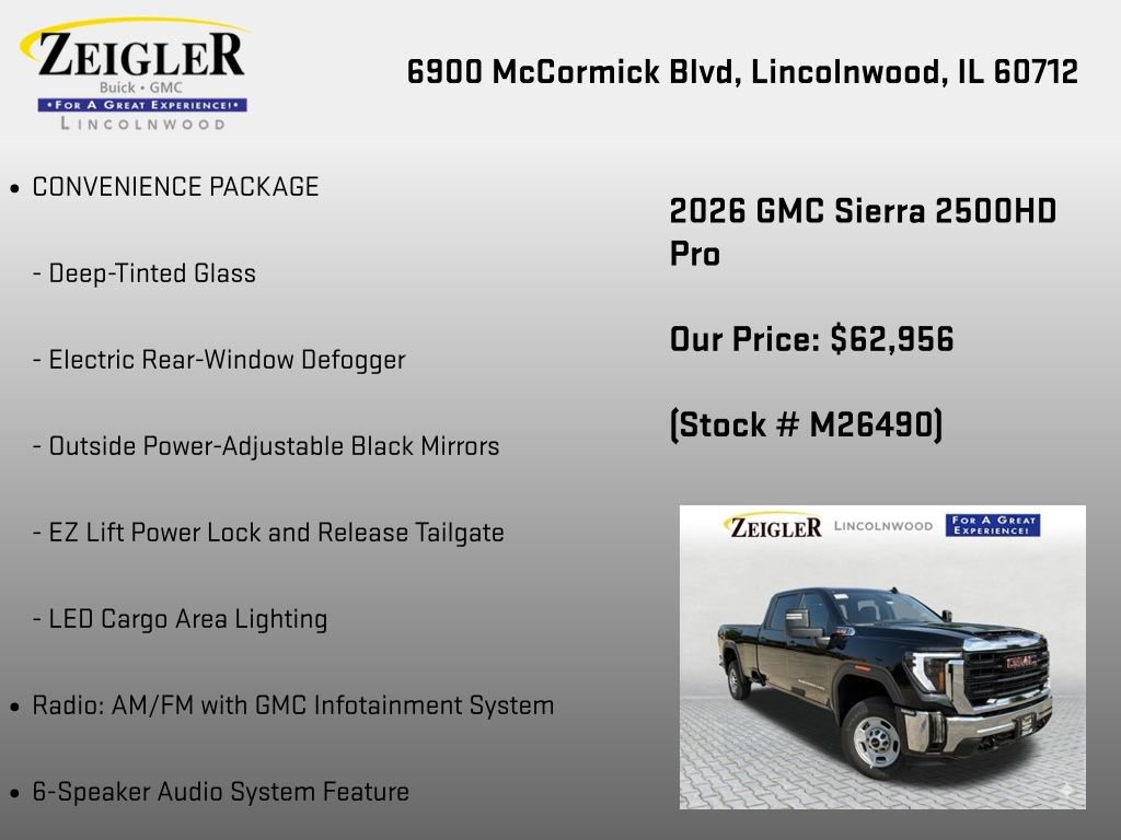 New 2026 GMC Sierra 2500 Pro w/ Convenience Package AWD/4WD image 6