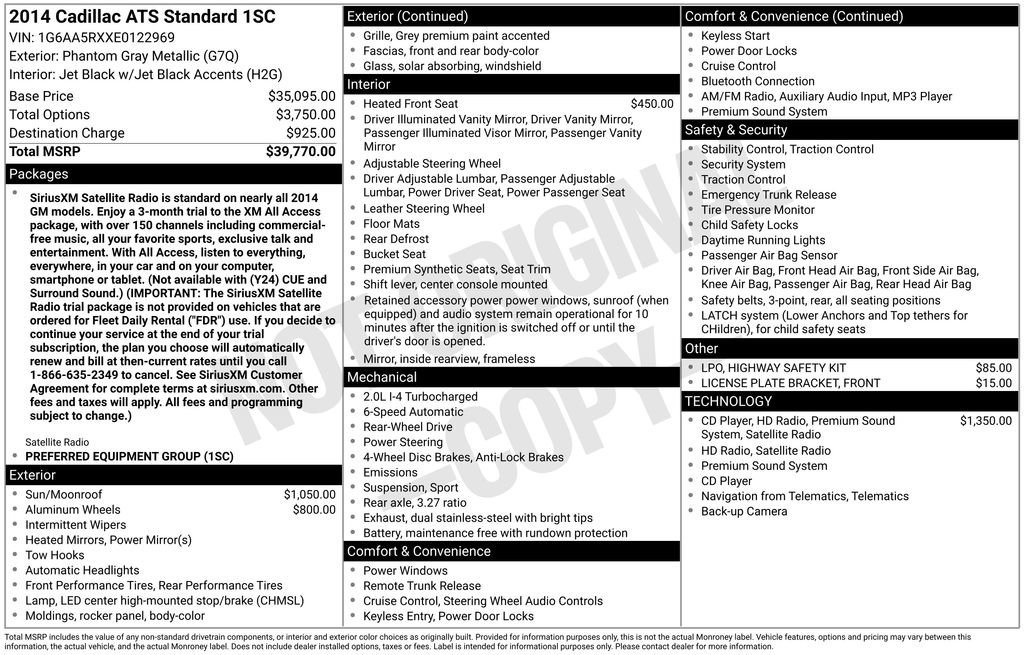 Used 2014 Cadillac ATS 2.0T Sedan image 11