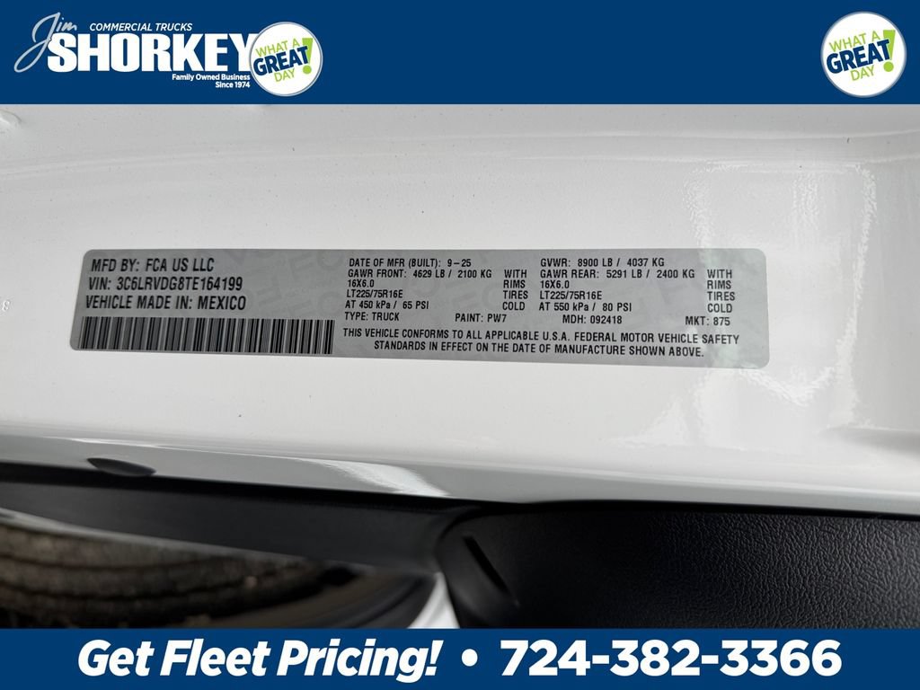 New 2026 RAM ProMaster 2500 w/ Safety Group FWD image 31