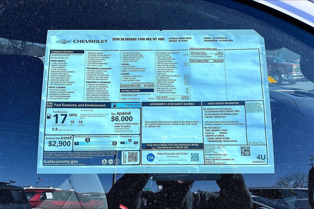 New 2026 Chevrolet Silverado 1500 W/T w/ WT Value Package image 13