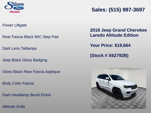 Used 2018 Jeep Grand Cherokee Altitude AWD/4WD image 40