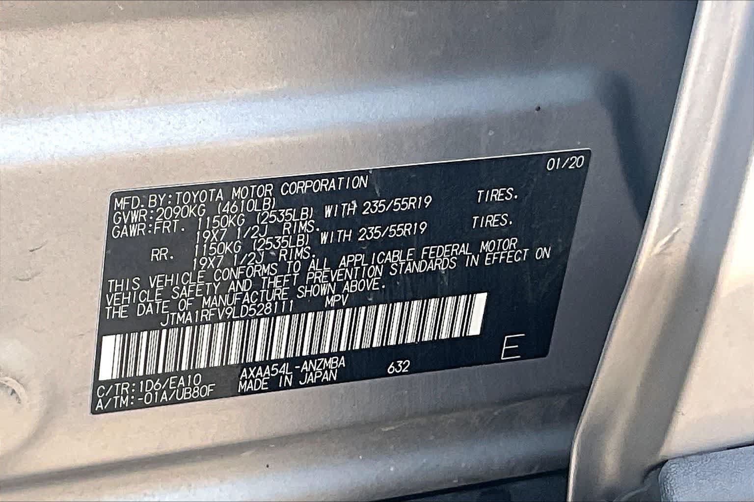 Used 2020 Toyota RAV4 XLE Premium AWD/4WD image 19
