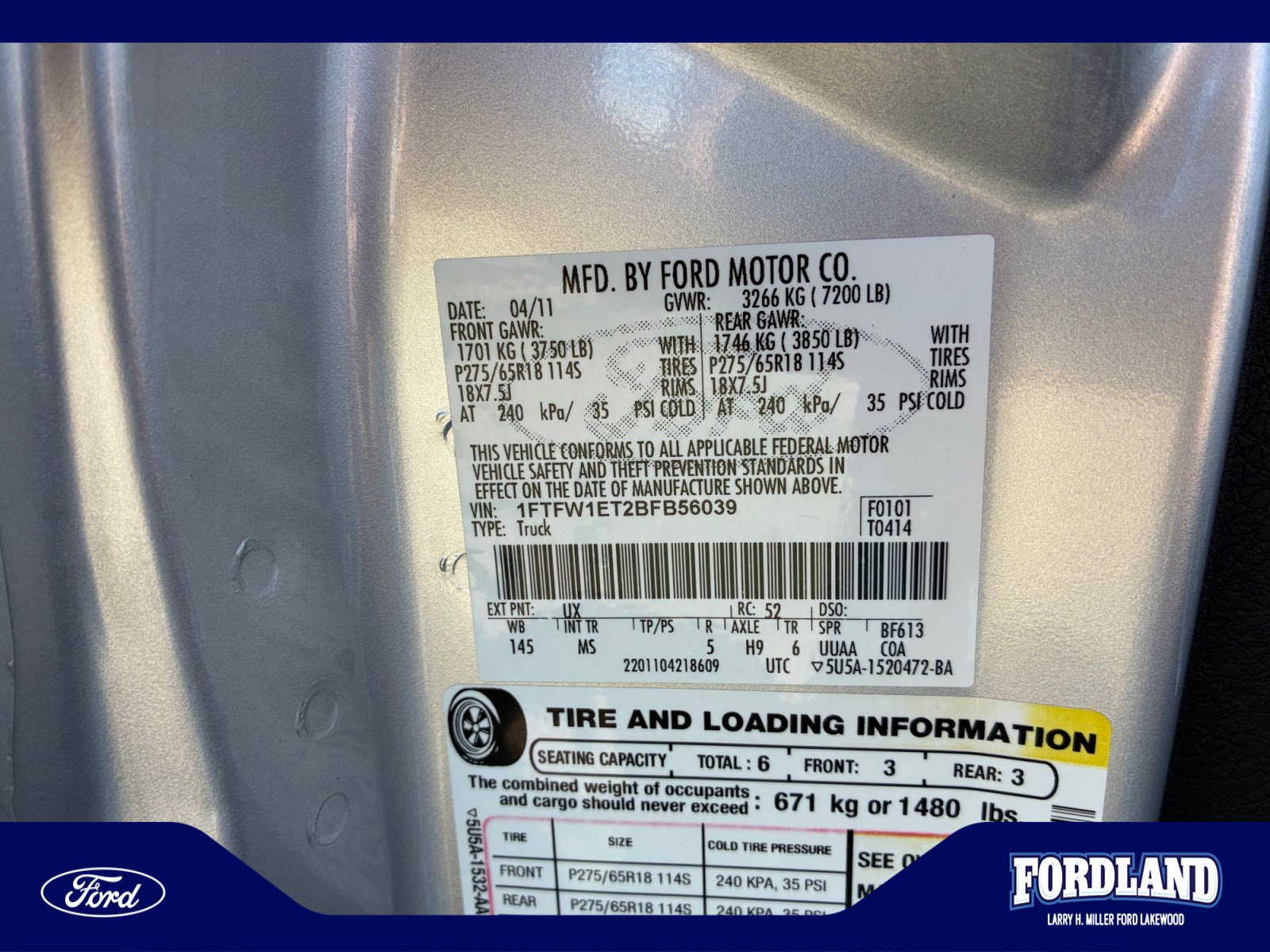 Used 2011 Ford F150 XLT w/ XLT Chrome Pkg AWD/4WD image 25