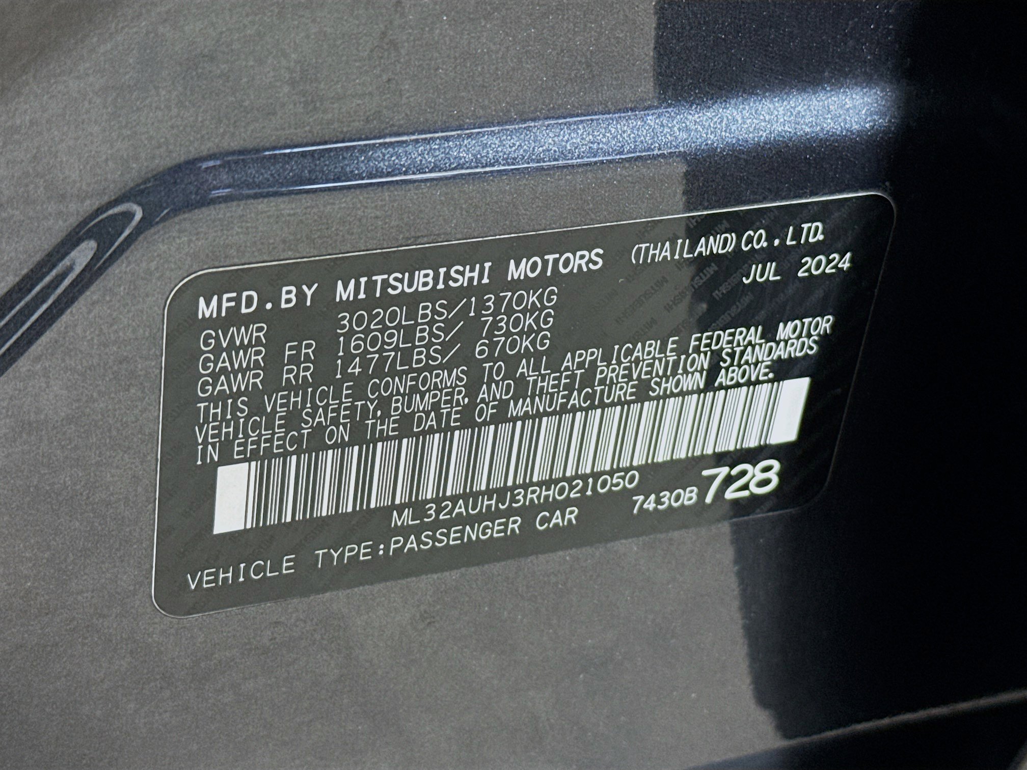 Used 2024 Mitsubishi Mirage ES image 36