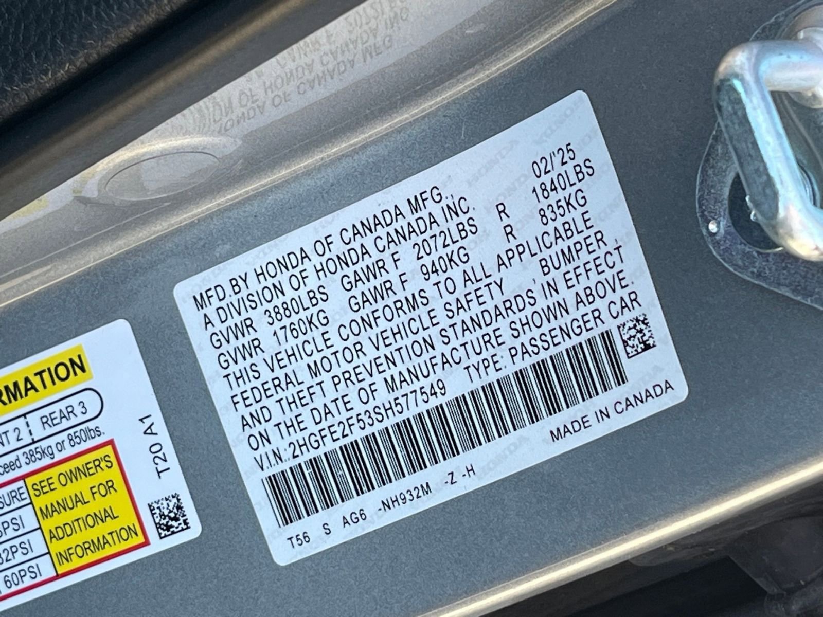 Used 2025 Honda Civic Sport image 27