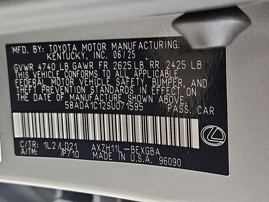 Certified 2025 Lexus ES 300h w/ Premium Package FWD image 33