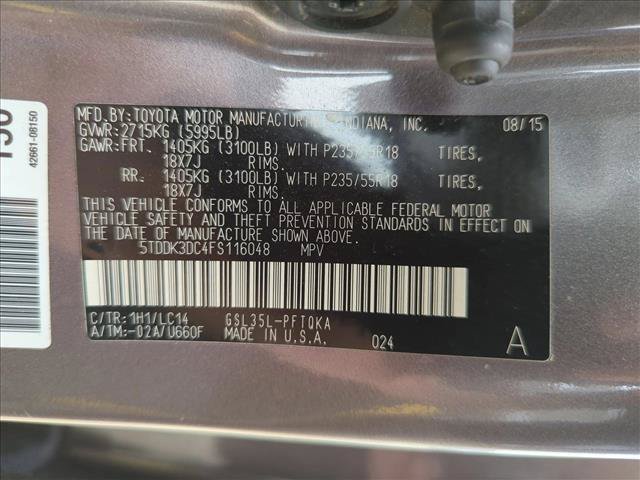 Used 2015 Toyota Sienna XLE w/ XLE Navigation Package AWD/4WD image 15