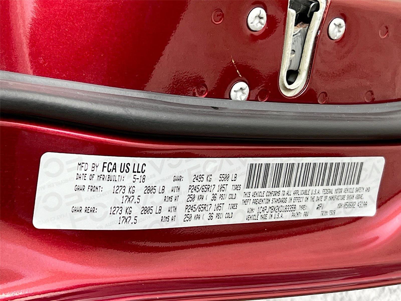 Used 2019 Jeep Cherokee Trailhawk w/ Comfort/Convenience Group image 31