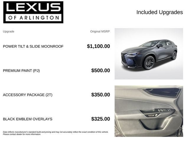 New 2026 Lexus NX 350 AWD w/ Accessory Package (2T) image 4