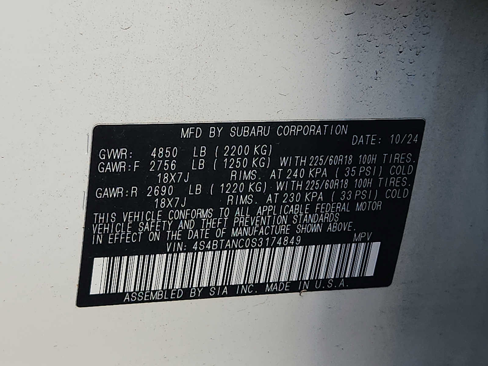 Used 2025 Subaru Outback Limited AWD/4WD image 26