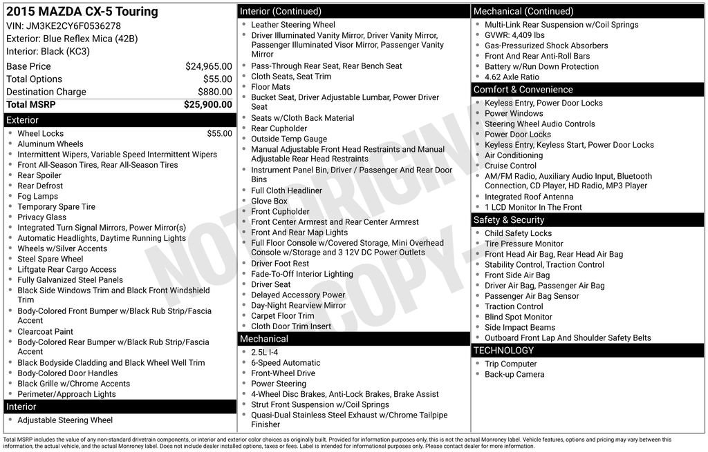 Used 2015 MAZDA CX-5 Touring image 21