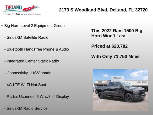 Used 2022 RAM 1500 Big Horn RWD image 37