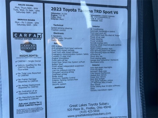 Used 2023 Toyota Tacoma TRD Sport image 20